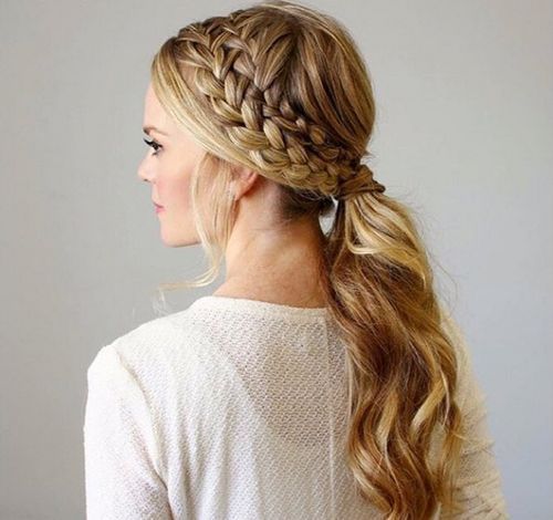 French Braid Ponytail