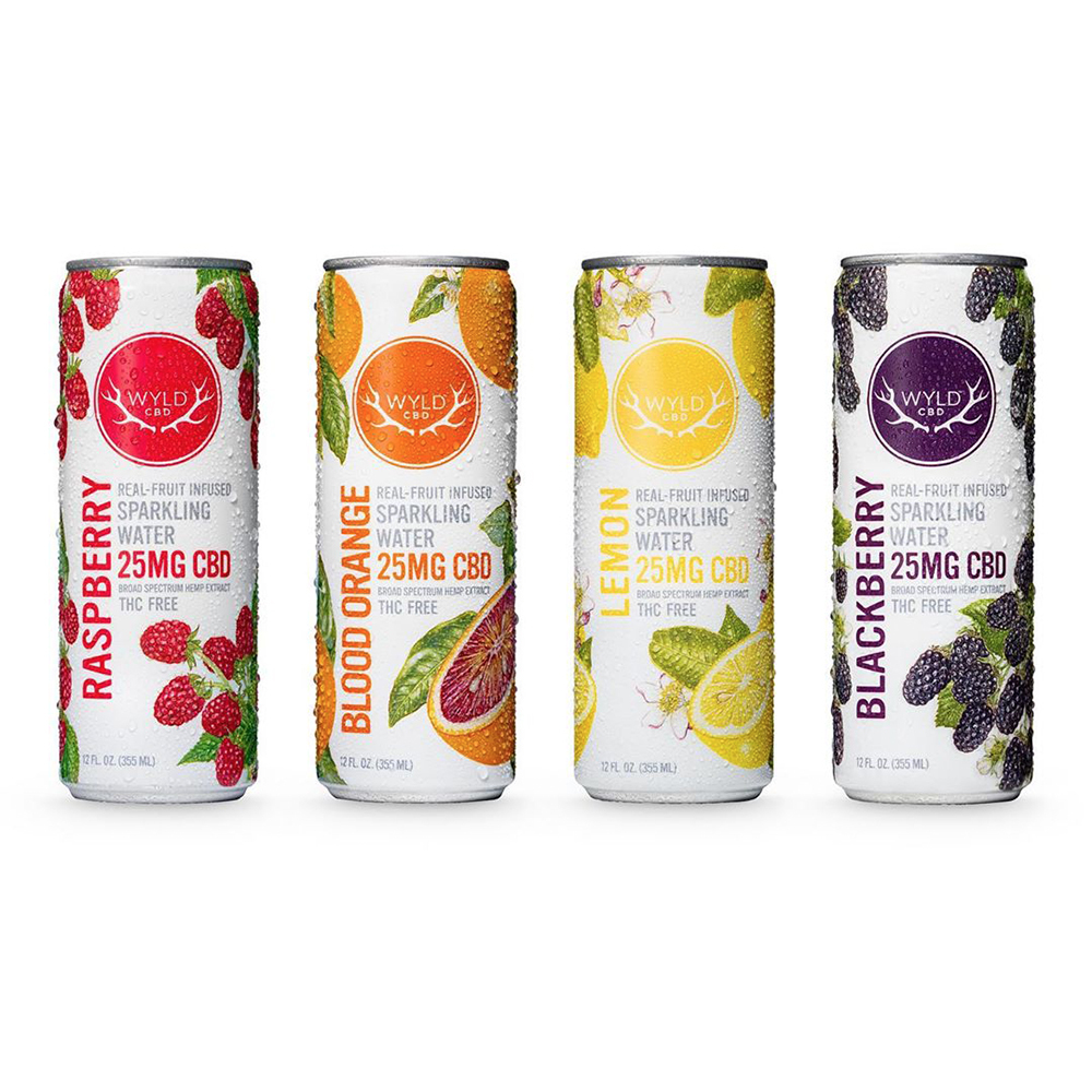 7. Wyld CBD Sparkling Water: