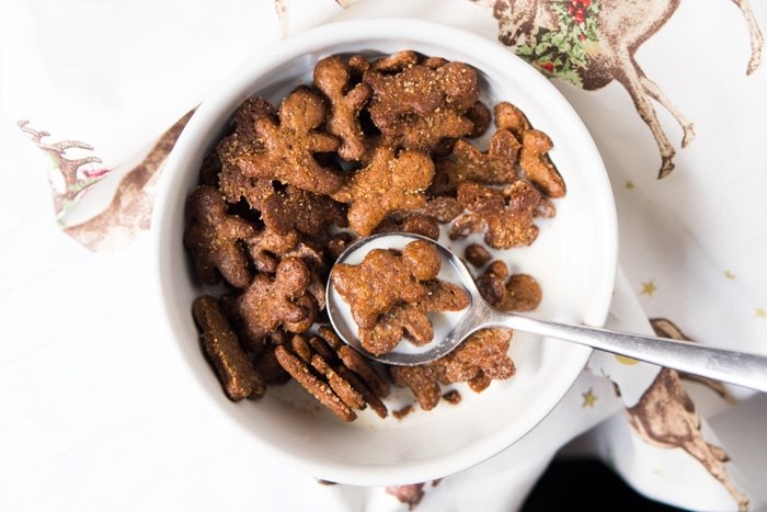 Keto gingerbread cereal