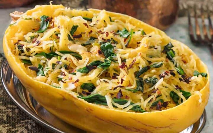 Preparing Spaghetti Squash