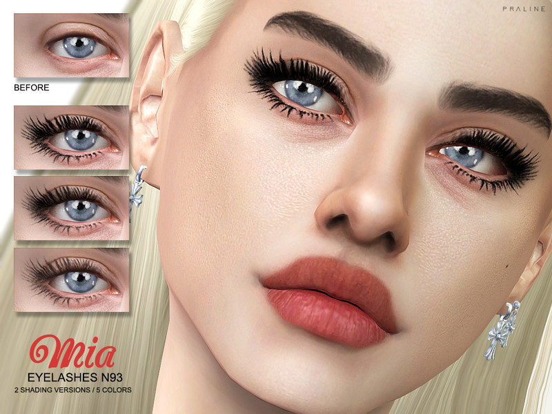 Skin Detail Lash Pack N0 sims 4 eyelashes1 