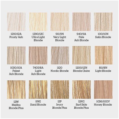 Wella Color Charm chart Beige Toners