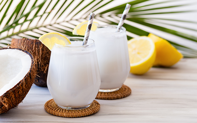 Gin and Coconut Water Cocktail