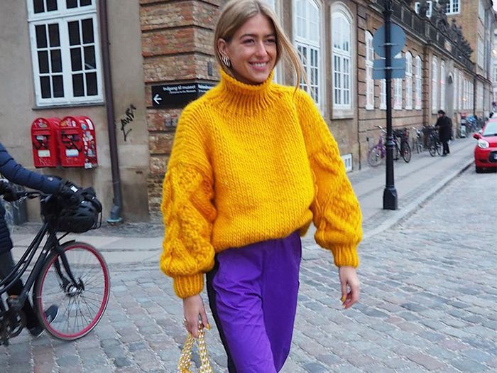 Mustard colors and Purple Colour