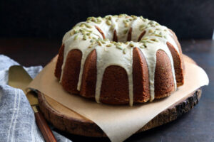 Maple-Glazed Pumpkin-Cranberry Coffee Cake