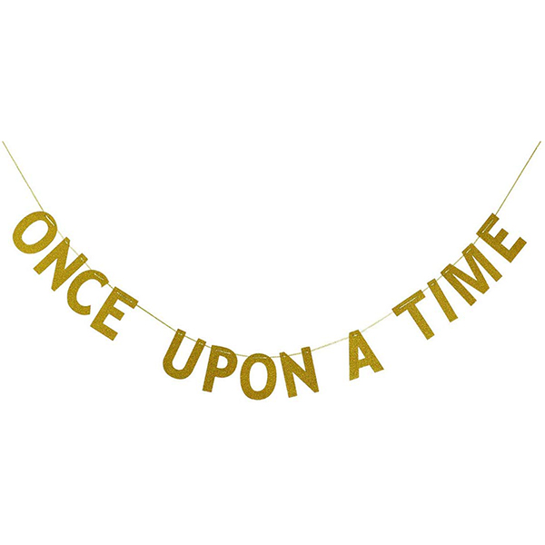 Gold ‘Once Upon a Time’ Banner