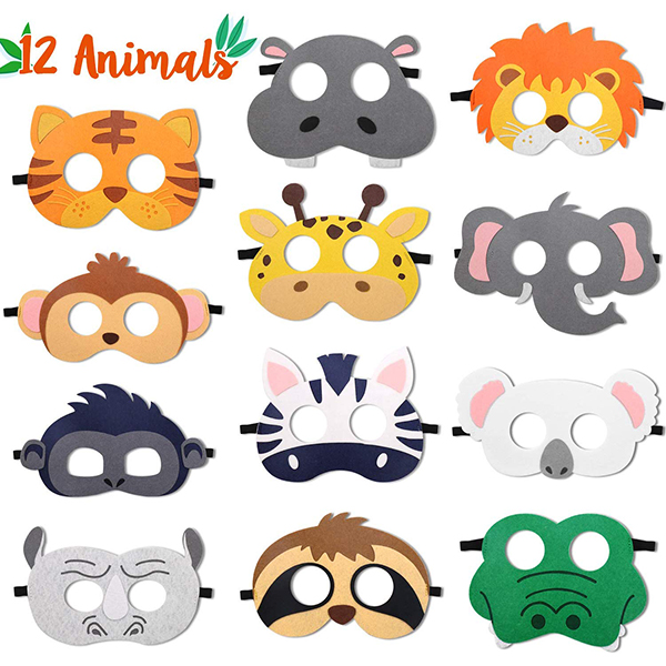 Jungle Animal Felt Masks
