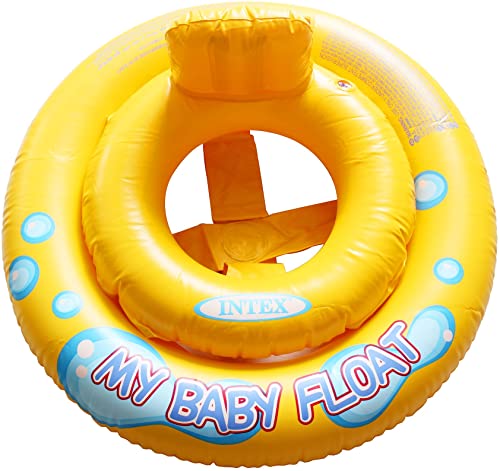 Intex My Baby Float in bright yellow with dual tube