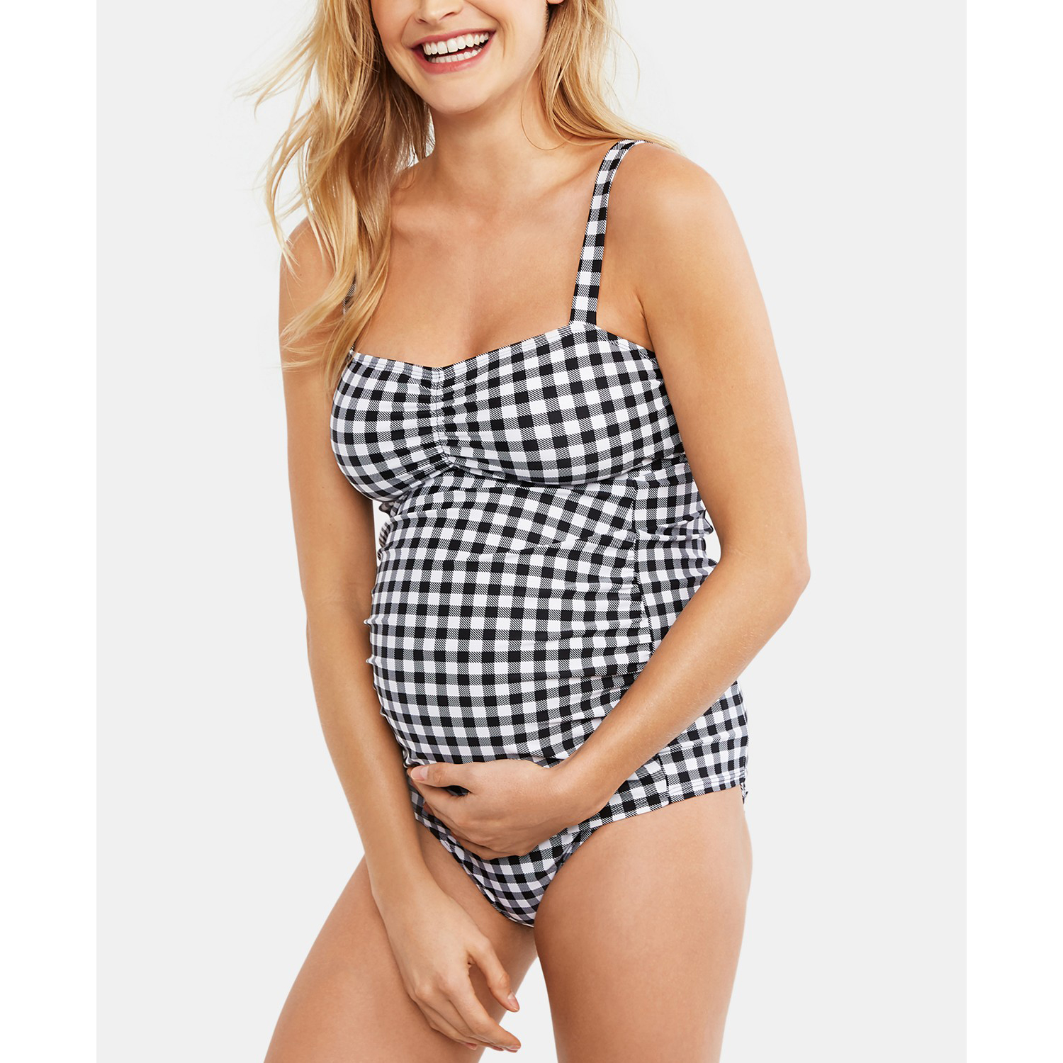 Motherhood Maternity Printed Tankini Swimsuit