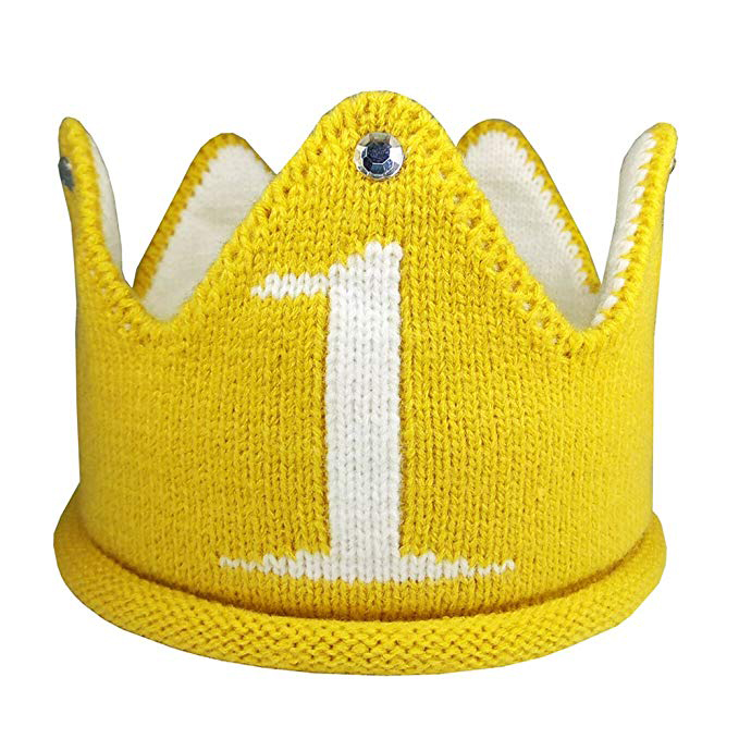 First Birthday Knit Crown