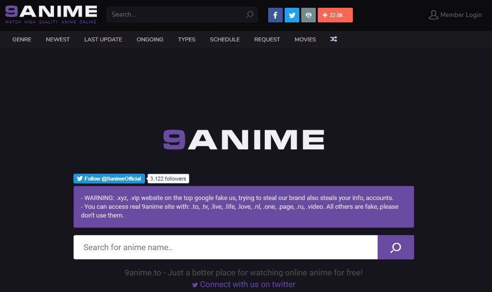 9Anime - Best Anime Sites