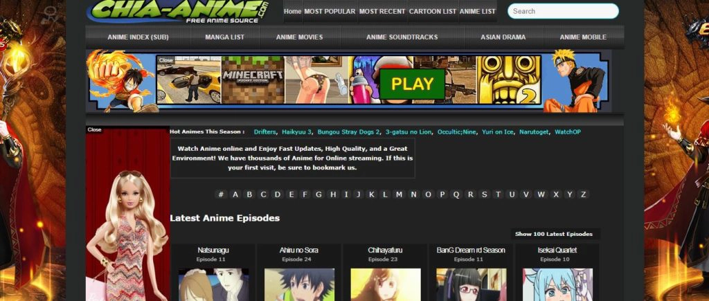 Chia-Anime - Best Anime websites