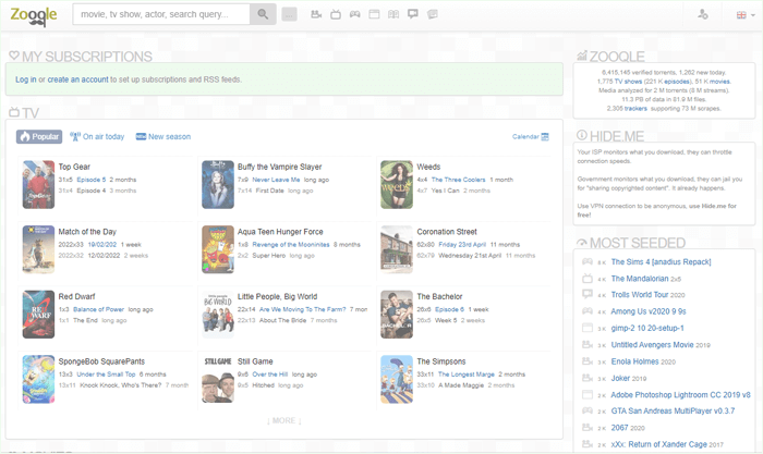 New best torrent sites 2022 - Zooqle